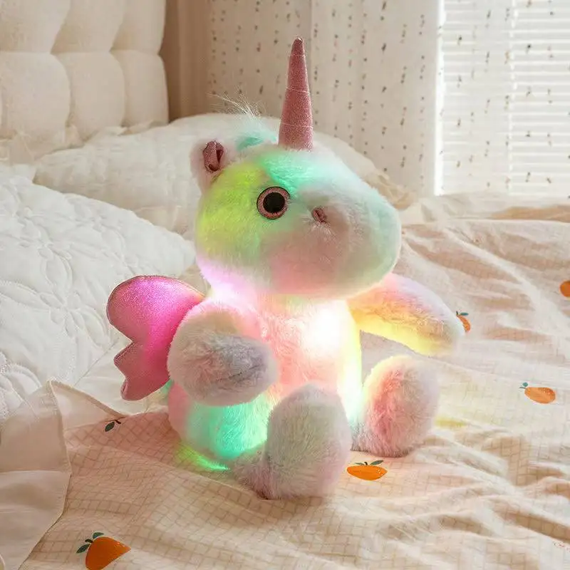 The Latest Luminous Unicorn Horse Kawaii Plush Toy Figurine Doll Cartoon Anime Cute Companion Sleeping Children Gift Doll 22 The Latest Luminous Unicorn Horse Kawaii Plush Toy Figurine Doll Cartoon Anime Cute Companion Sleeping Children Gift Doll