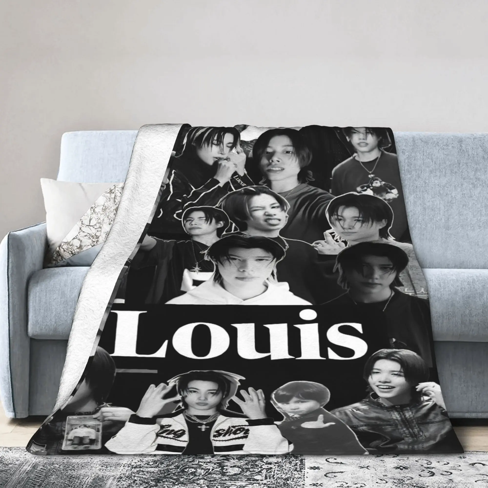 Lngshot Ohyul Woojin Louis  Blanket  Warm Soft Aesthetic Plush Throw Blanket For Couch Chair Travel Flannel Bedspread Bed Cover