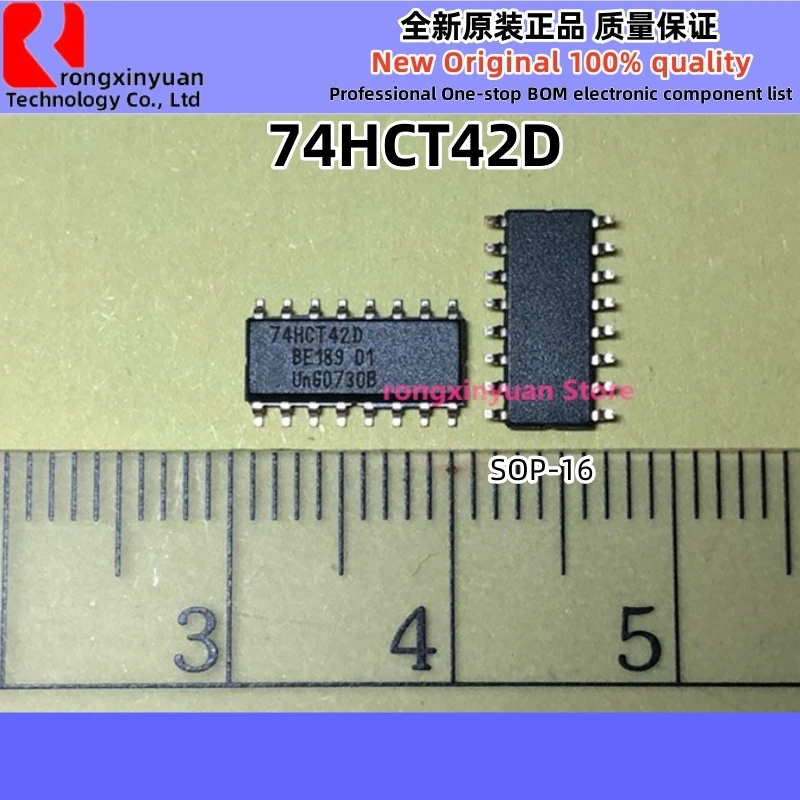 Novo 100% de Qualidade PT8A978BLWE, 8A978, PC74HCT190T, PC74HCT, 190T, N74F138D, 74HCT42D, 74HCT42, SOP-16, 5Pcs