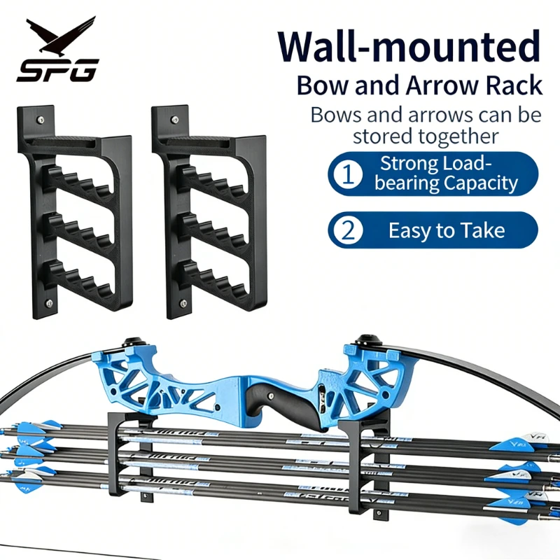 

SPG Recurve Bow Stand Archery Tag Foldable Holder Traditional Recurve Takedown Longbow Hunting Outdoor Rack