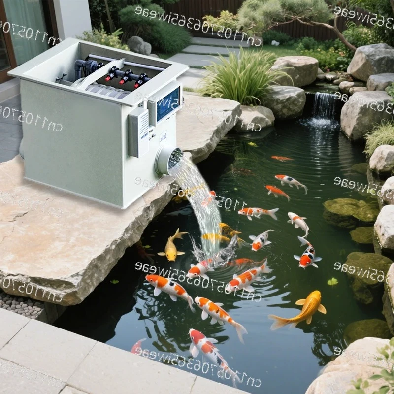 

Aquarium Automatic Durm Filter 5 Cubic Meters/hour Rotary Drum Filter Mini 1350 Gallons