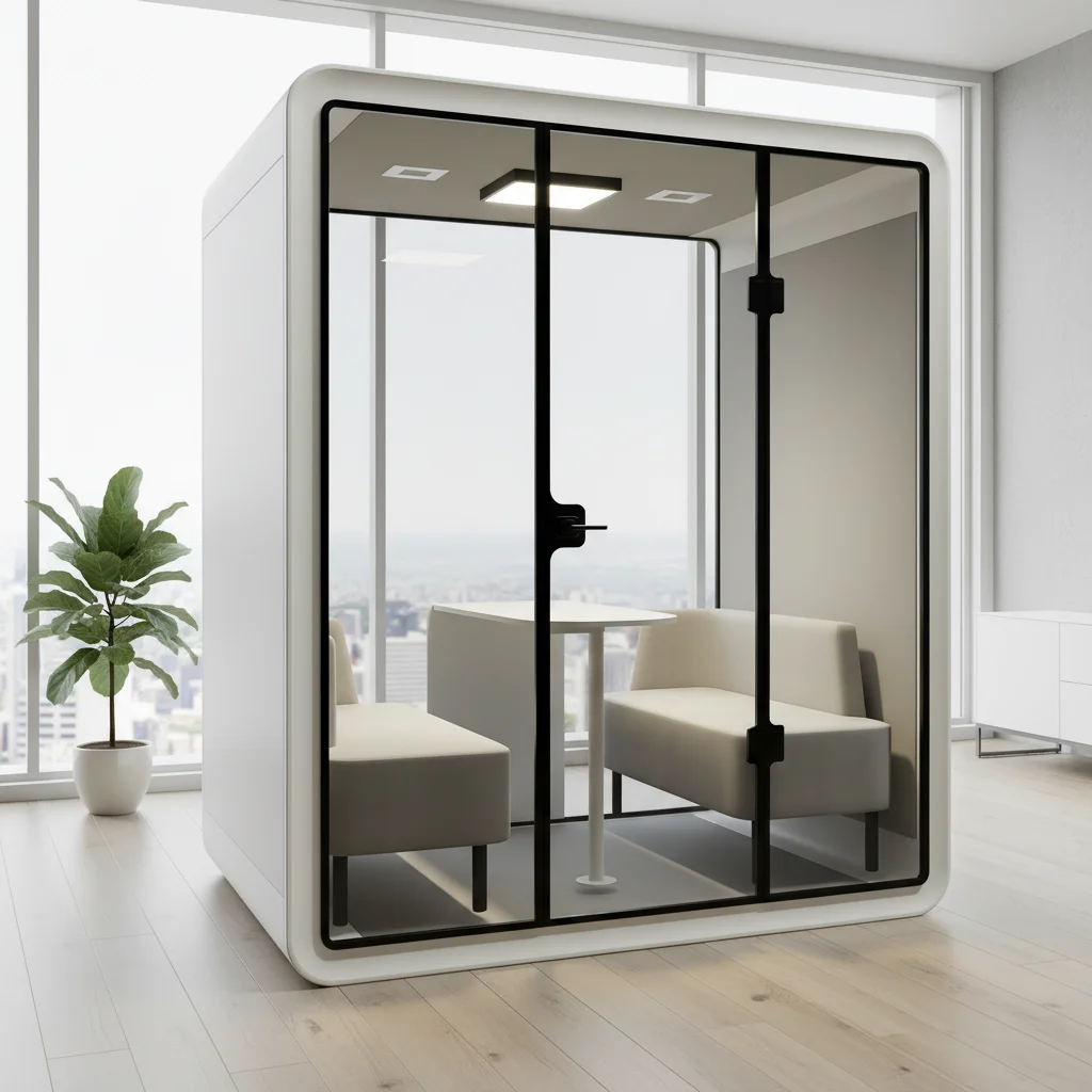 Movable Multi-function Soundproof Booth Indoor And Outdoor Multi-person Office Conference Cabin Soundproof Office Cabi