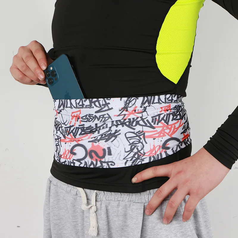 QUESHARK-riñonera ligera para correr para hombre y mujer, bolso de cintura Invisible para teléfono móvil, Maratón, ciclismo, Fitness