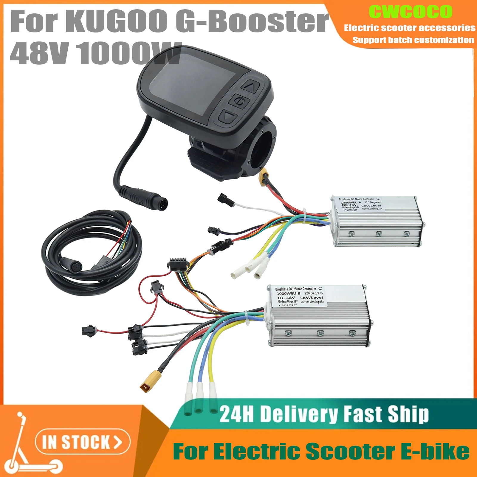 LCD Display Controller for KUGOO G3 G-Booster Electric Scooter Dashboard Front Rear Controller Spare Parts