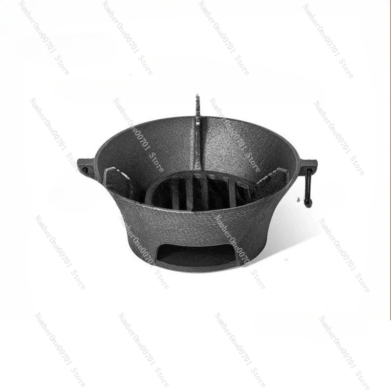 Estufa de parrilla de carbón, brasero de calefacción, leña de carbón, brasero tradicional, hierro fundido antiguo