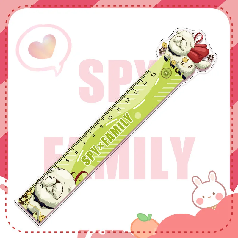 مسطرة أكريليك جاسوس × فاميلي - قرطاسية محيطية أنمي، تتميز أنيا، Loid & Yor Forger