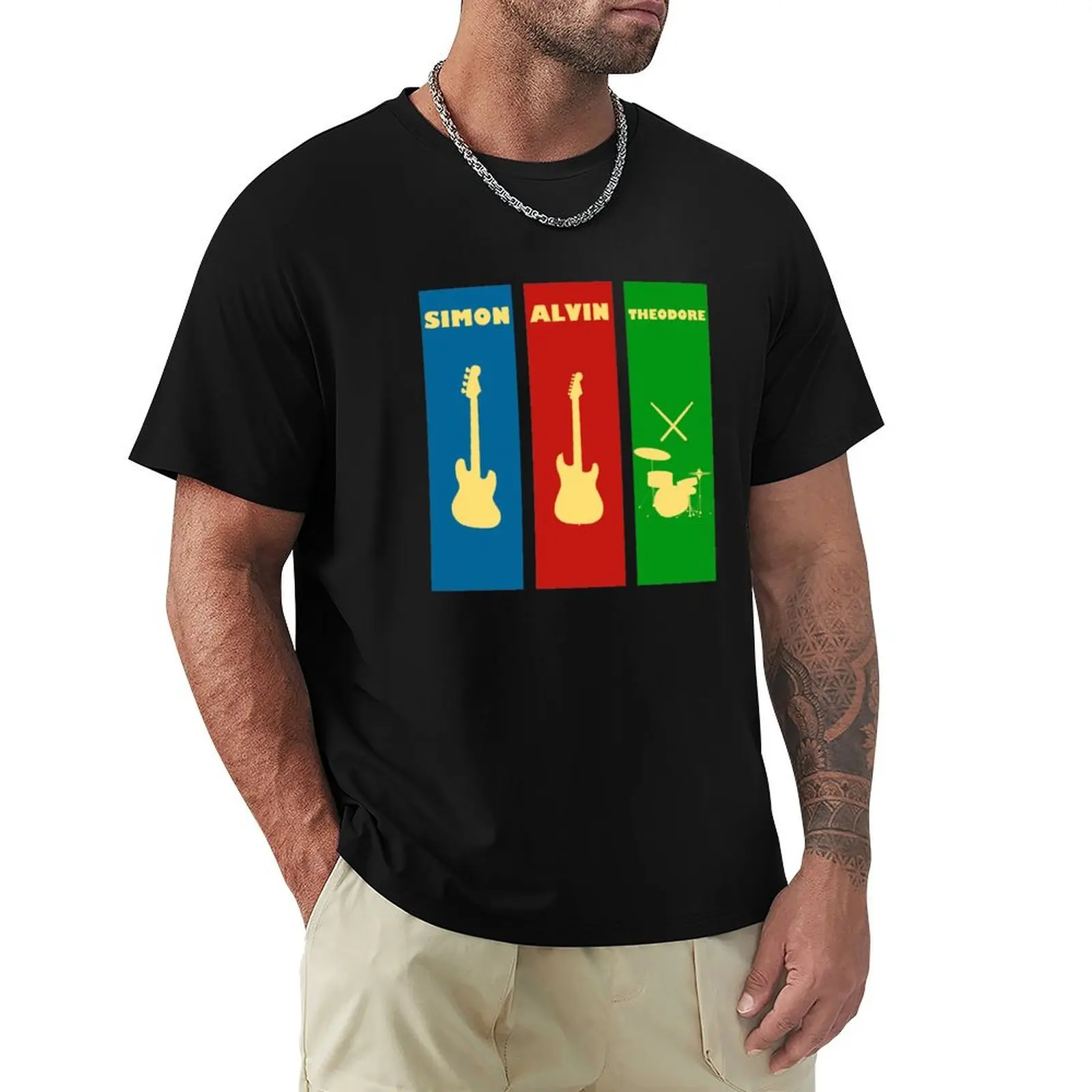 The Chipmunks T-Shirt Large Size Loose Casual Tee