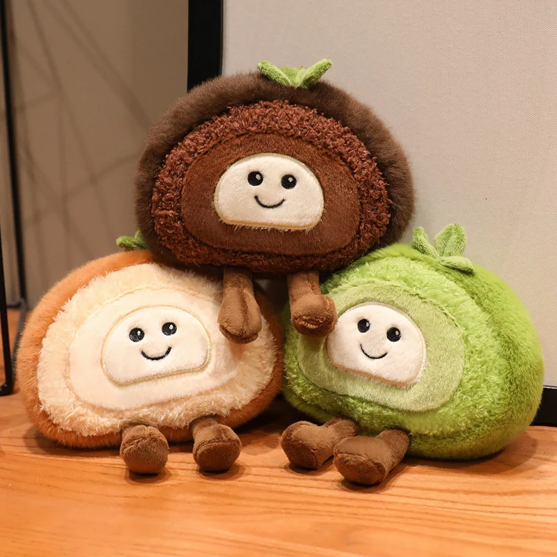 Korean Version Cartoon Swiss Roll Doll Plush Toys Simulation Soft Plush Stuffed Cake Doll Toy Room Decoration Birthday Gift