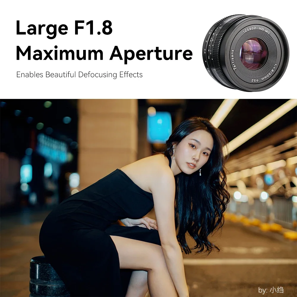 7artisans 50mm F1.8 APS-C lente principal de retrato de gran apertura para Sony E A6000 Fujifx X-T4 X-A10 XT30 Micro 4/3 E-M1 GH1 GH3 G85