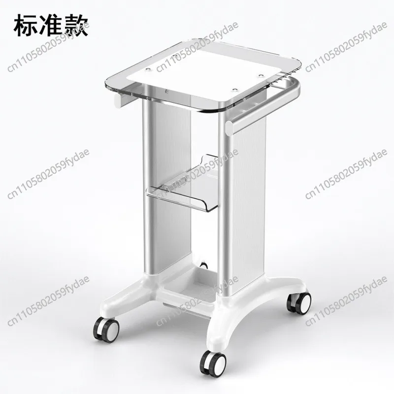 Beauty instrument cart Acrylic, small bubble shelf base Dental clinic B Ultrasound medical beauty cart enlarged