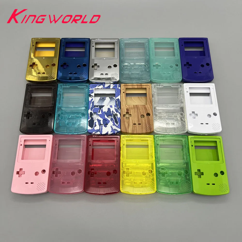 High Transparent Shell Case for Gameboy Color GBC Classic Game Console Plastic Shell Case for GBC Housing Shell with buttons