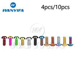 Wanyifa Titanium Bolt M5x10 12mm T25 Torx Head Screw for Bicycle Water Bottle Cage Cycling Bike Accessory 4pcs/10pcs