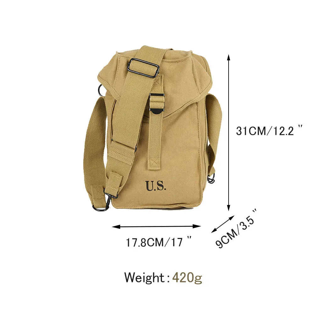 2024 World War II US Army World War II American Universal Package Outdoor Shoulder Bag Military (Film and Television Props)