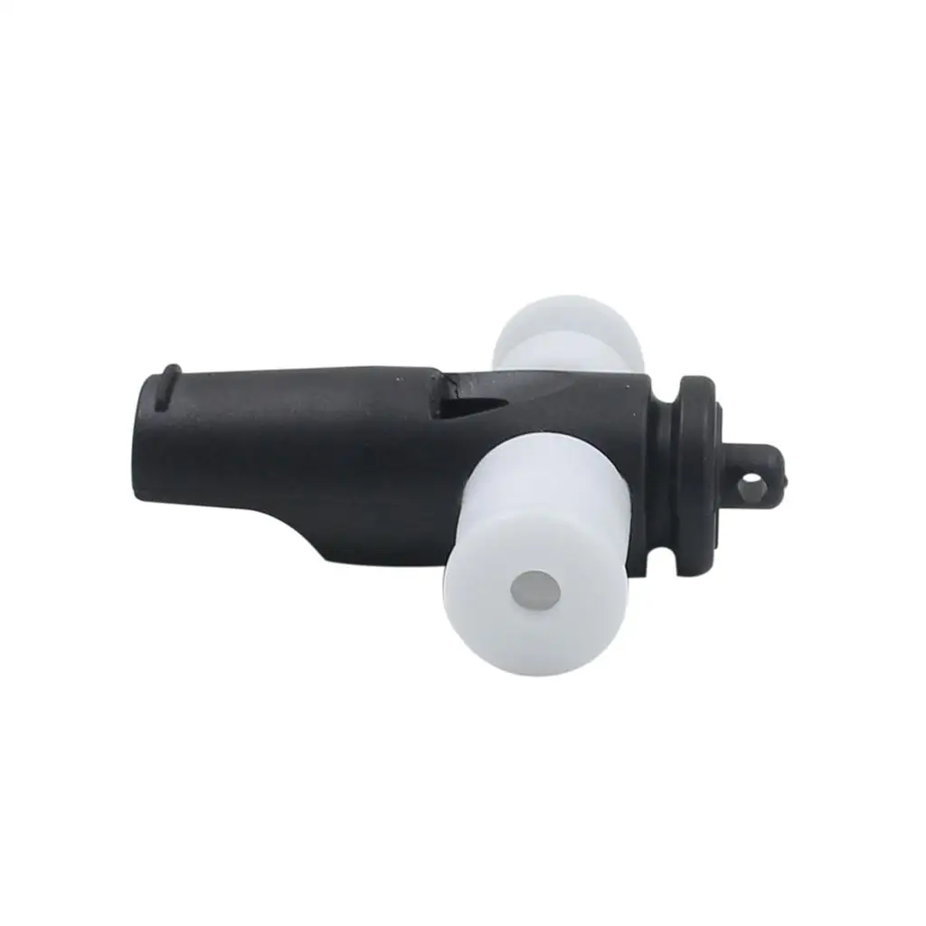 Black and White Samba Whistle Plastic Party Instrument Percussion Accessories for Latin Music Drum Box