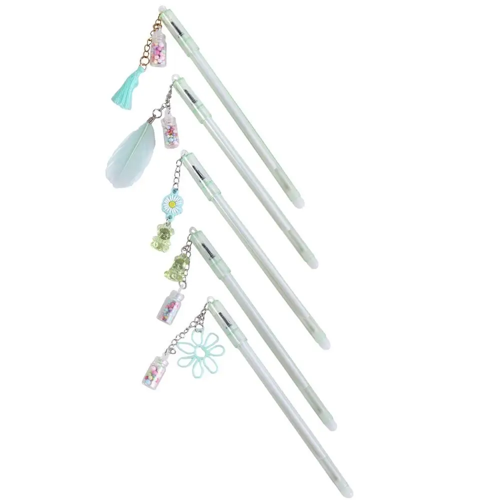 Sweet Creative Stationery Drifting Bottle Student for Girl Erasable Pen Gel Pen Signature Pen Pendant Pen