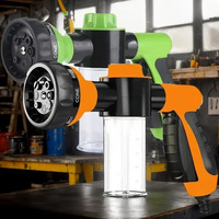 Portable Auto Foam Lance Water Gun – 3-Nozzle High-Pressure Jet Sprayer for Car Washing, Garden Cleaning & Auto Detailing