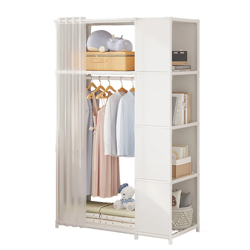 Simple Cloth Wardrobe for Bedroom, Japanese Shelving Room, Modern and Simple, Plus Dust Storage