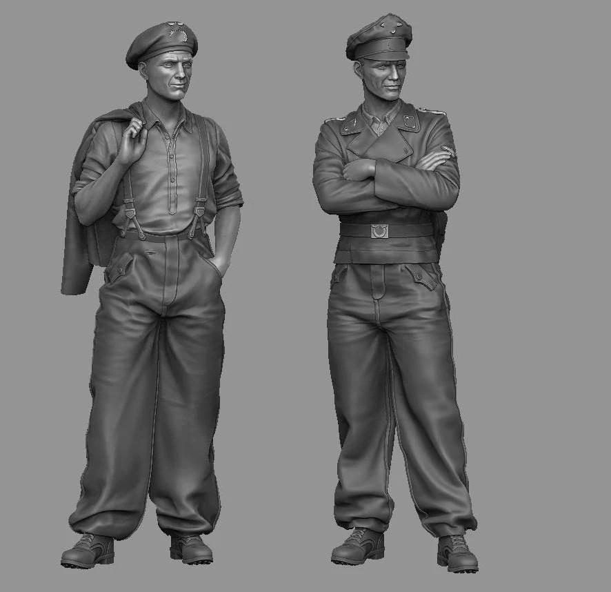 

1/35 Resin Model Figure GK ,2 Figure , Unassembled and unpainted kit