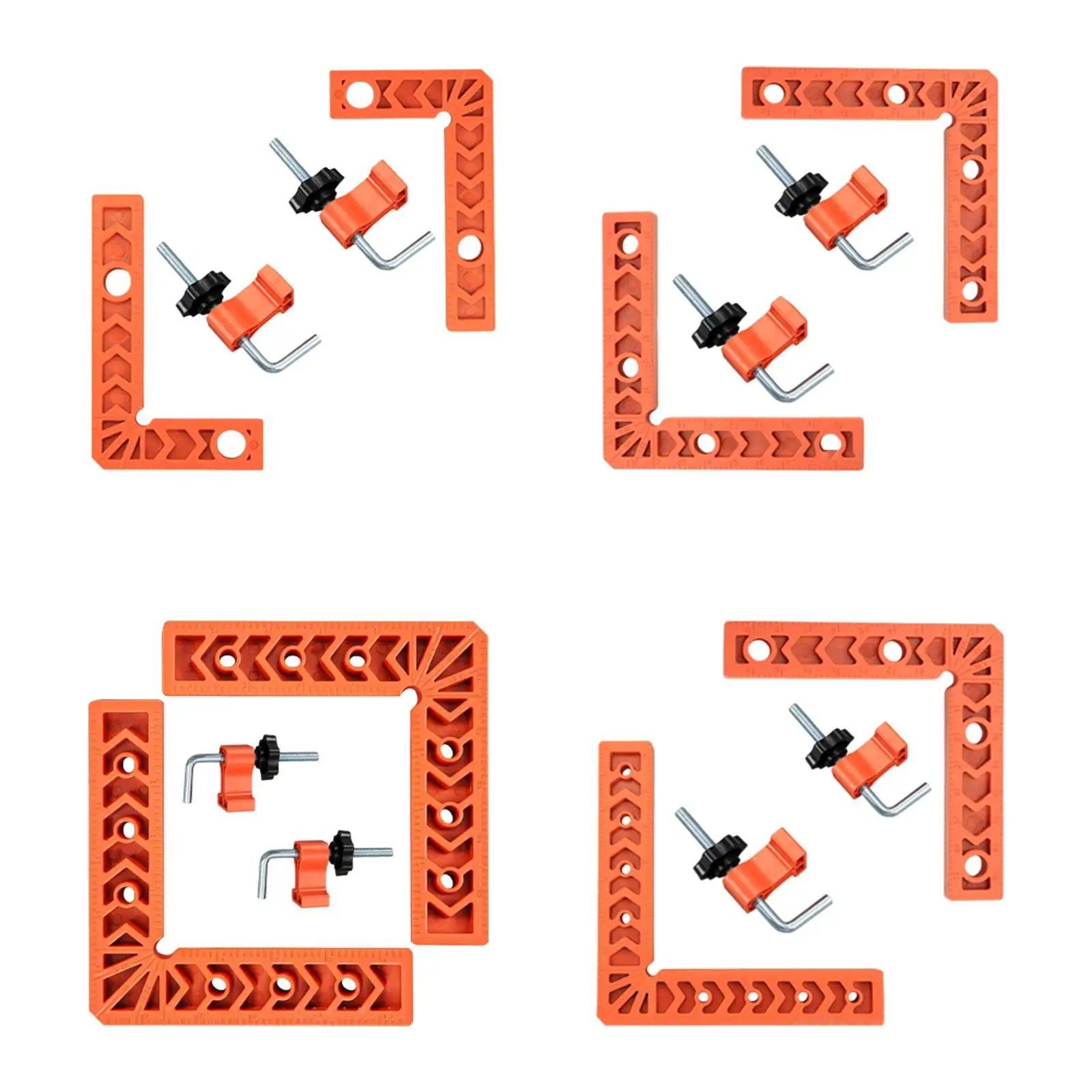 

2 Pieces Woodworking Corner Clamp 90 Degree Positioning Square for Drawers