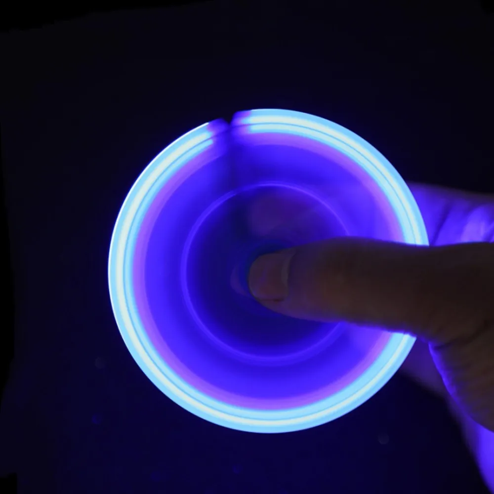 LED Spinning Pen Kugelschreiber Zappeln Hand Top Glow In Dark Licht Stress Relief Spielzeug Kinder Student Geschenk Büro Schule liefert