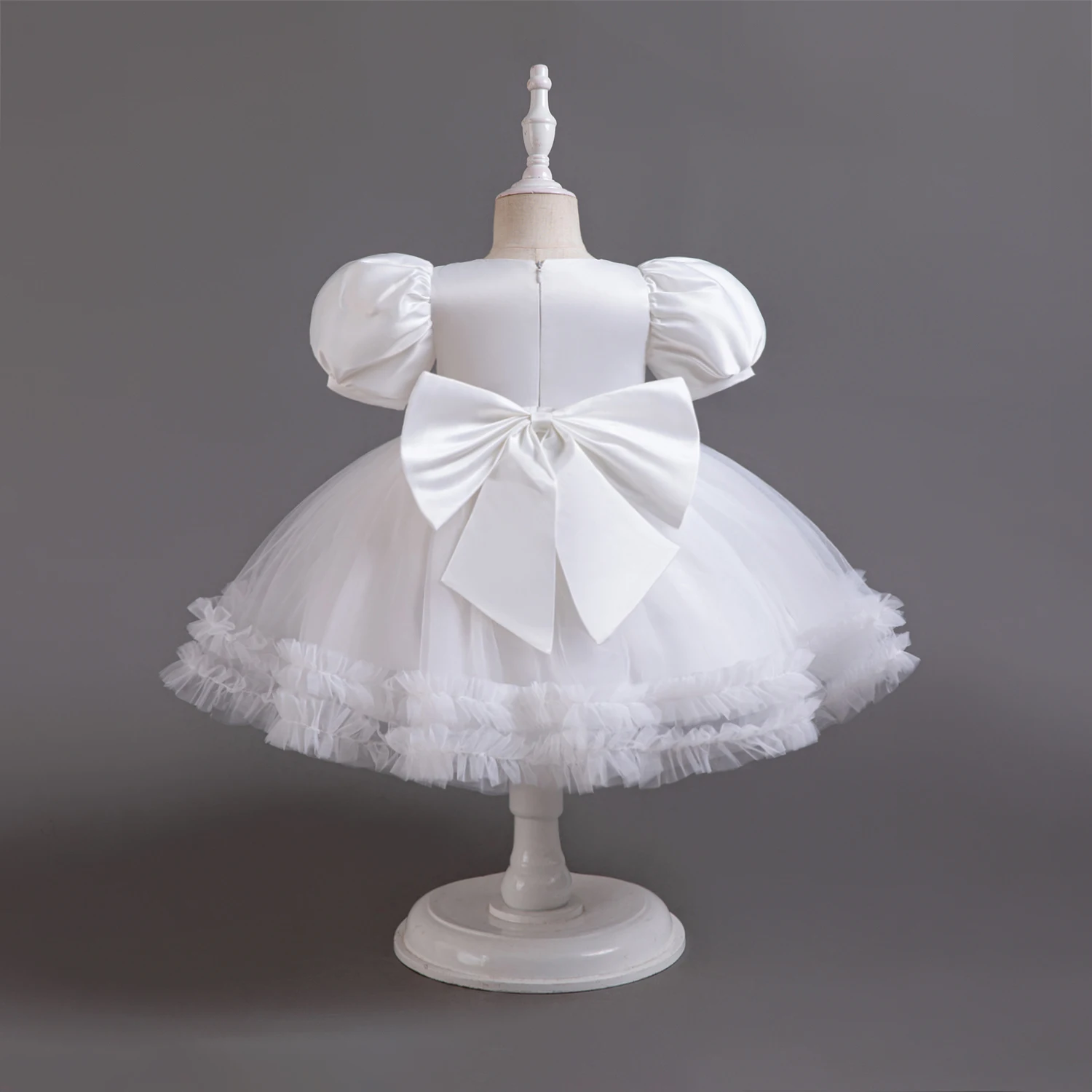 Baby Girls Sequin Dress 1st Birthday Baptism Party Costume 1-5Y Infant Gown Flower Kids Wedding Evening Elegant Princess Dresses