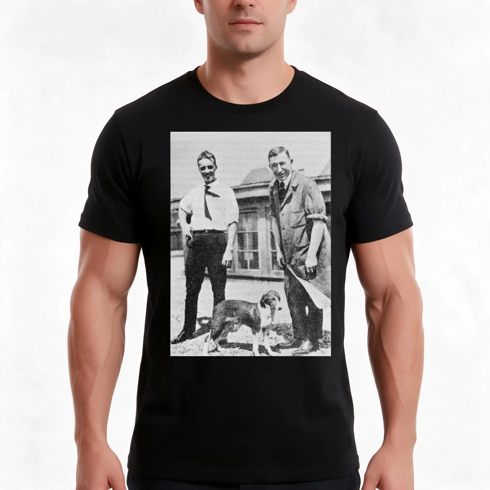 Charles Best and Sir Frederick Banting (H400/0156) T-Shirt, Summer Casual Cotton Tee, Oversized Streetwear Tops, 100% Cotton