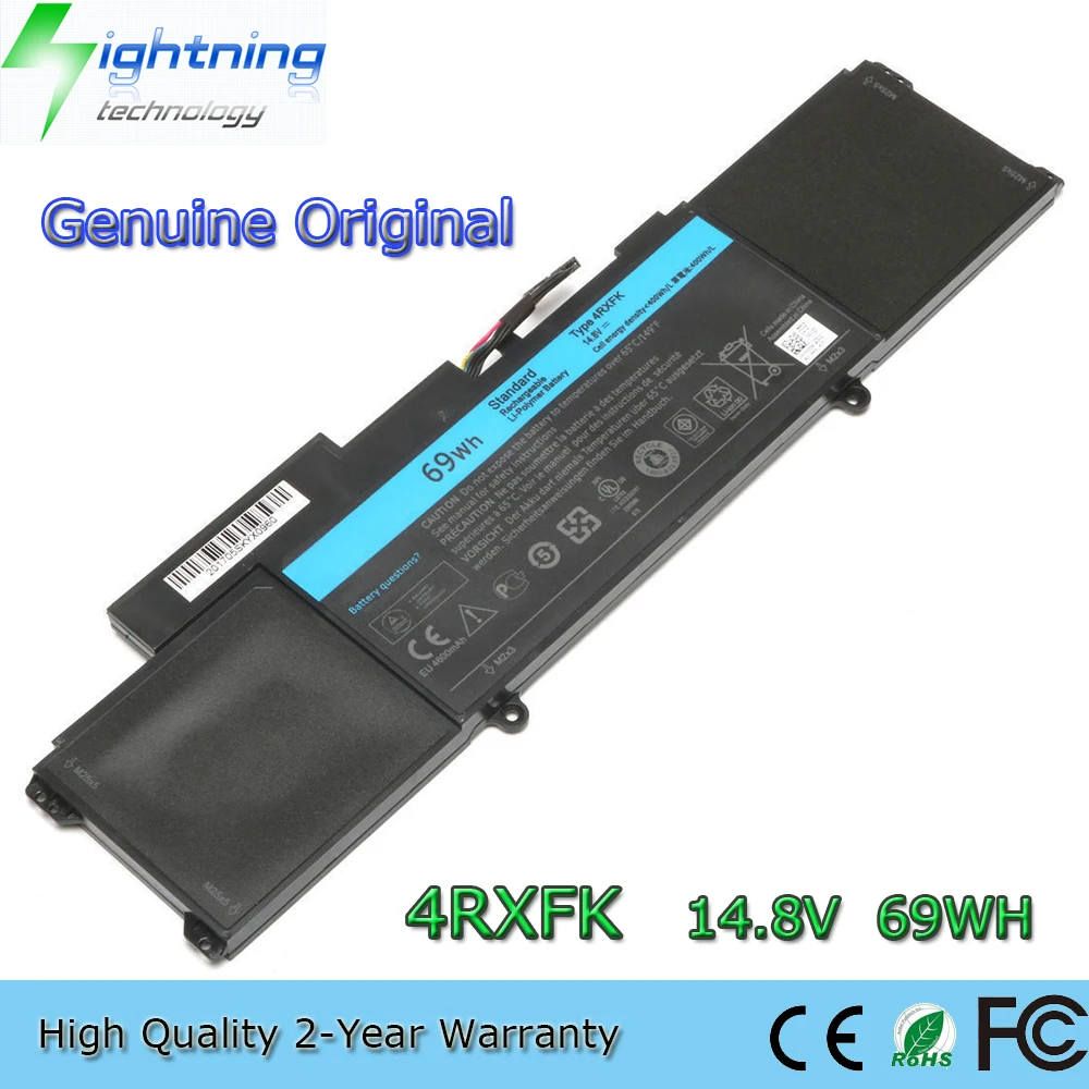 

New Genuine Original 4RXFK 14.8V 69Wh Laptop Battery for Dell XPS L421x 14-L421x Series L412Z FFK56 C1JKH