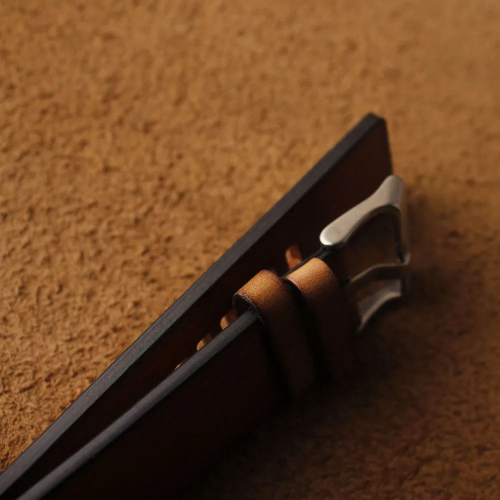 Pulseira de relógio de couro de alta qualidade, acessórios, pulseira de relógios marrom, 22mm, 24mm, 26mm de largura para relógios de pulso de quartzo