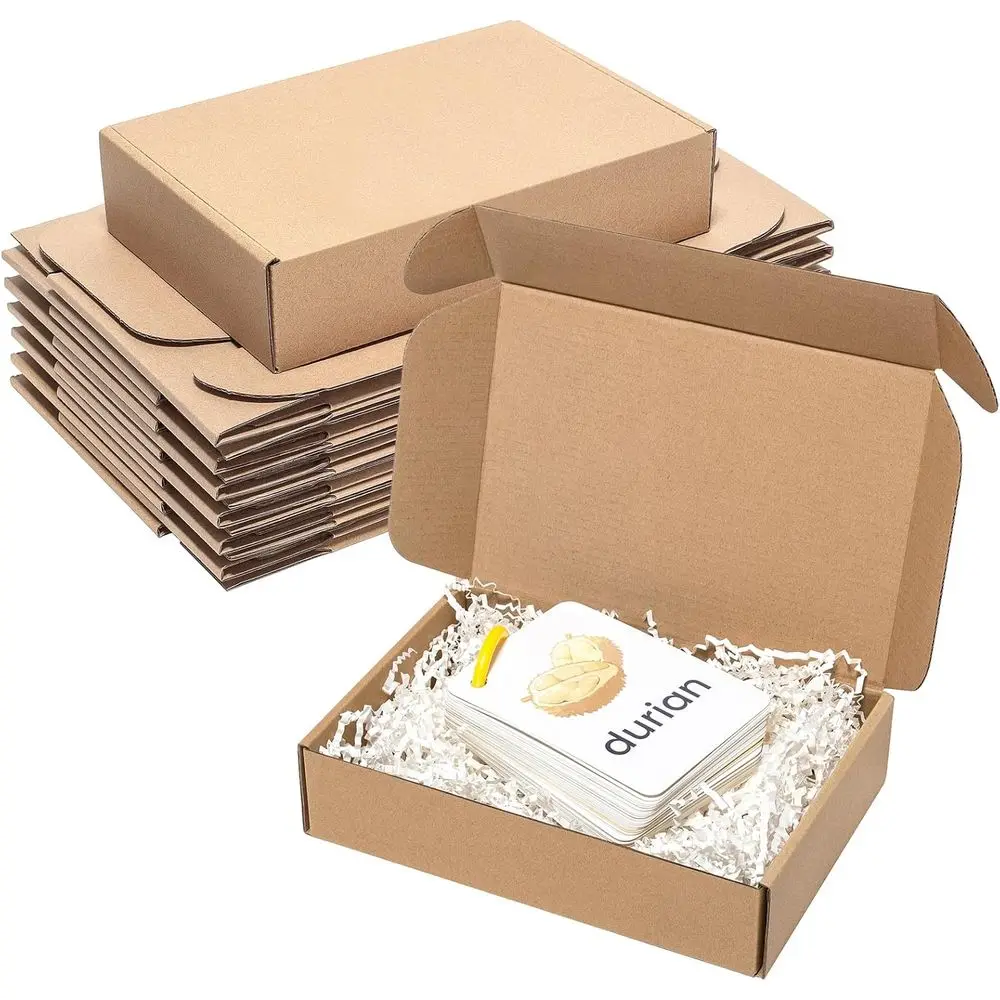 

25-Pack 9x6x2 Brown Corrugated Cardboard Shipping Boxes for Small Business & Mailing