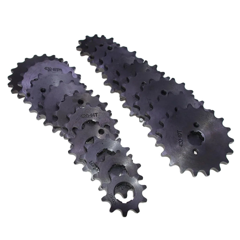 USERX Universal 420 10-14T Teeth Chain Front Sprocket Cog PIT TRAIL QUAD DIRT BIKE ATV BUGGY 110-125cc