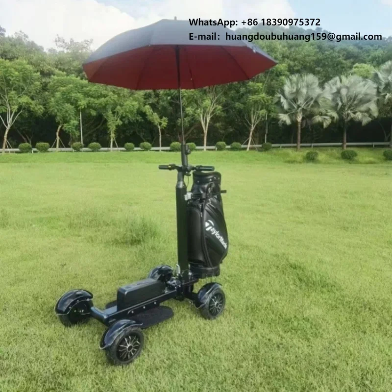 

Электрический гольф-кар/скутер на 4 колесах с литиевой батареей, на 18 гольф-полей, складная конструкция, мотор 2400 Вт, мобильный скутер