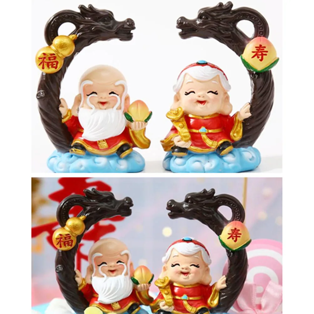 

Mothers Birthday Lady Decoration Cake Chinese Blessing Word Tabletop Decorations Decorate Lovers