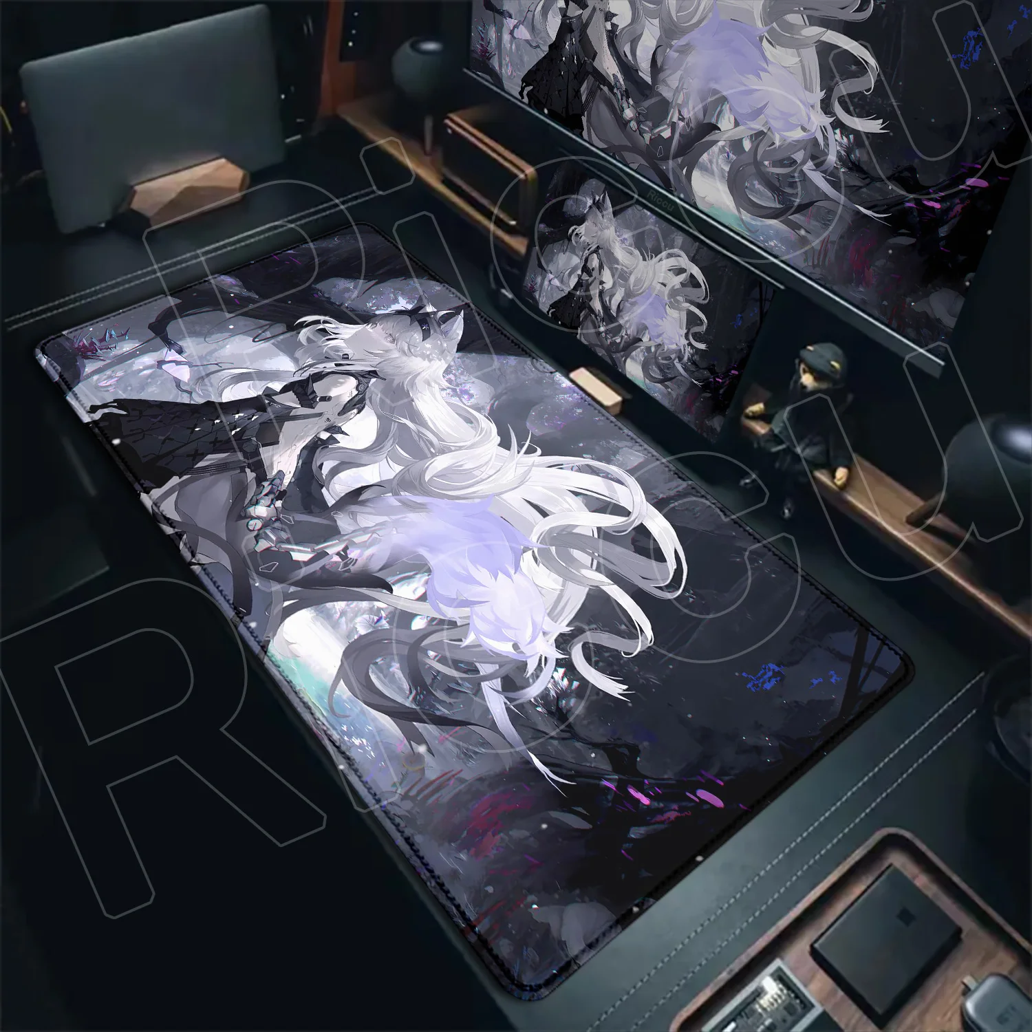 New HD Printing GRAY RAVEN PUNISHING Large Mouse Pad Beautiful Girl Mousepad Anime Cartoon PC Game Office Desktop Protective Pad