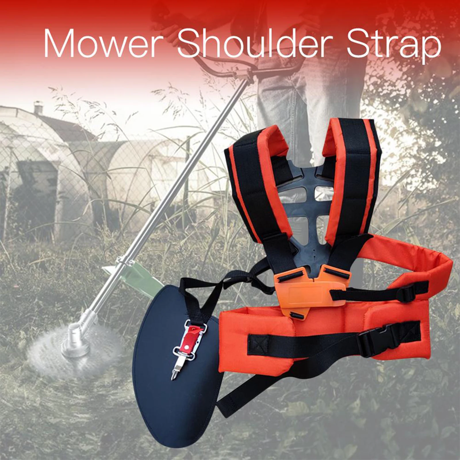 Durable Garden Mower Shoulder Strap Comfort Harness Double Shoulder Strap Trimmers Brushcutters Grass Trimmer Strimmer Harness