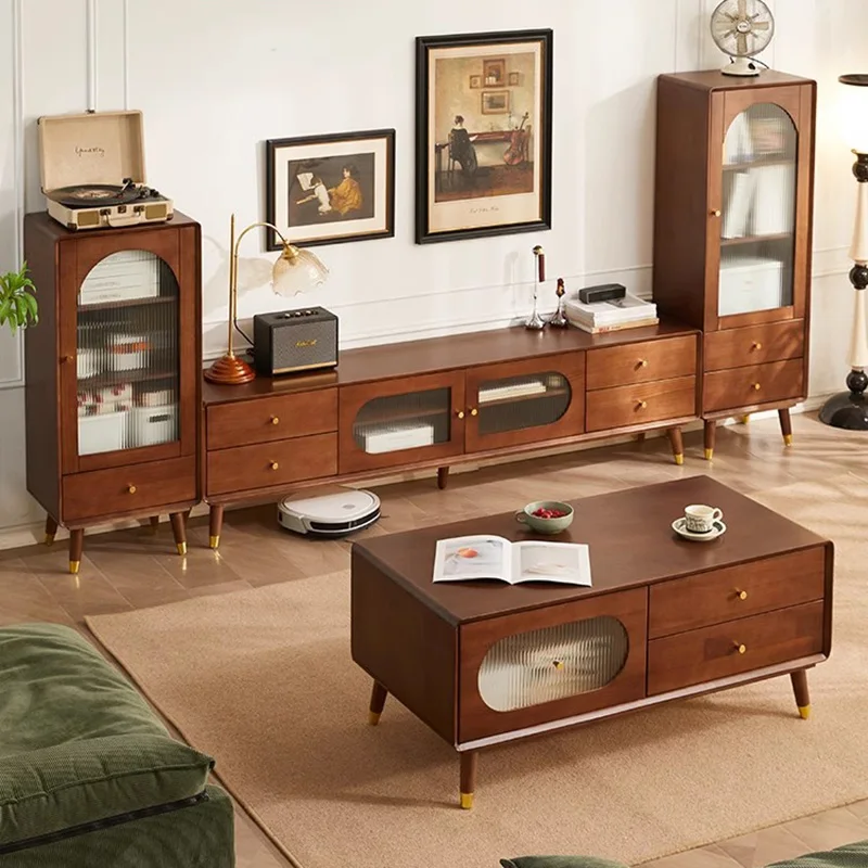 

Luxury Salon Tv Table Wood Cabinets Living Room Floor Shelf Trendy Nordic Unique Tv Stands Speaker Muebles Replica Furniture