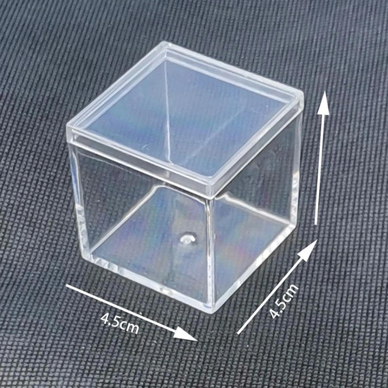 Mini Candy Boxes Transparent Wedding Favors And Gifts Boxes Cube Portable Organizer Container For Party Packaging Box Dollhouse