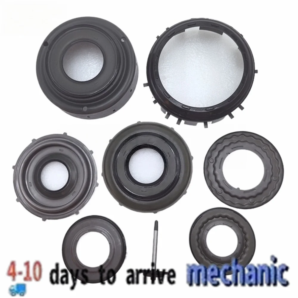 M11 QR640AHA Genuine 6 Speed Transmission Piston Assembly 8 Piece Set For SsangYong Geely OE 200200D‑YC