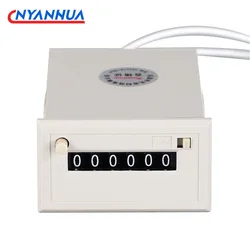 6 Digit Electromagnetic Counter Pneumatic Punch Packaging Machine Cutting Machine Mechanical Counter