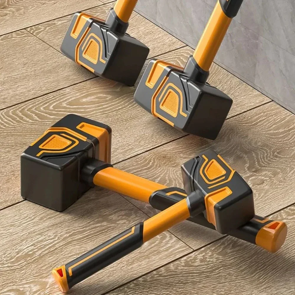 Professional Rubber Hammers for Tiles Powerful Square Soft Rubber Hammers Multifunctional Ultra Light Geology Accessories