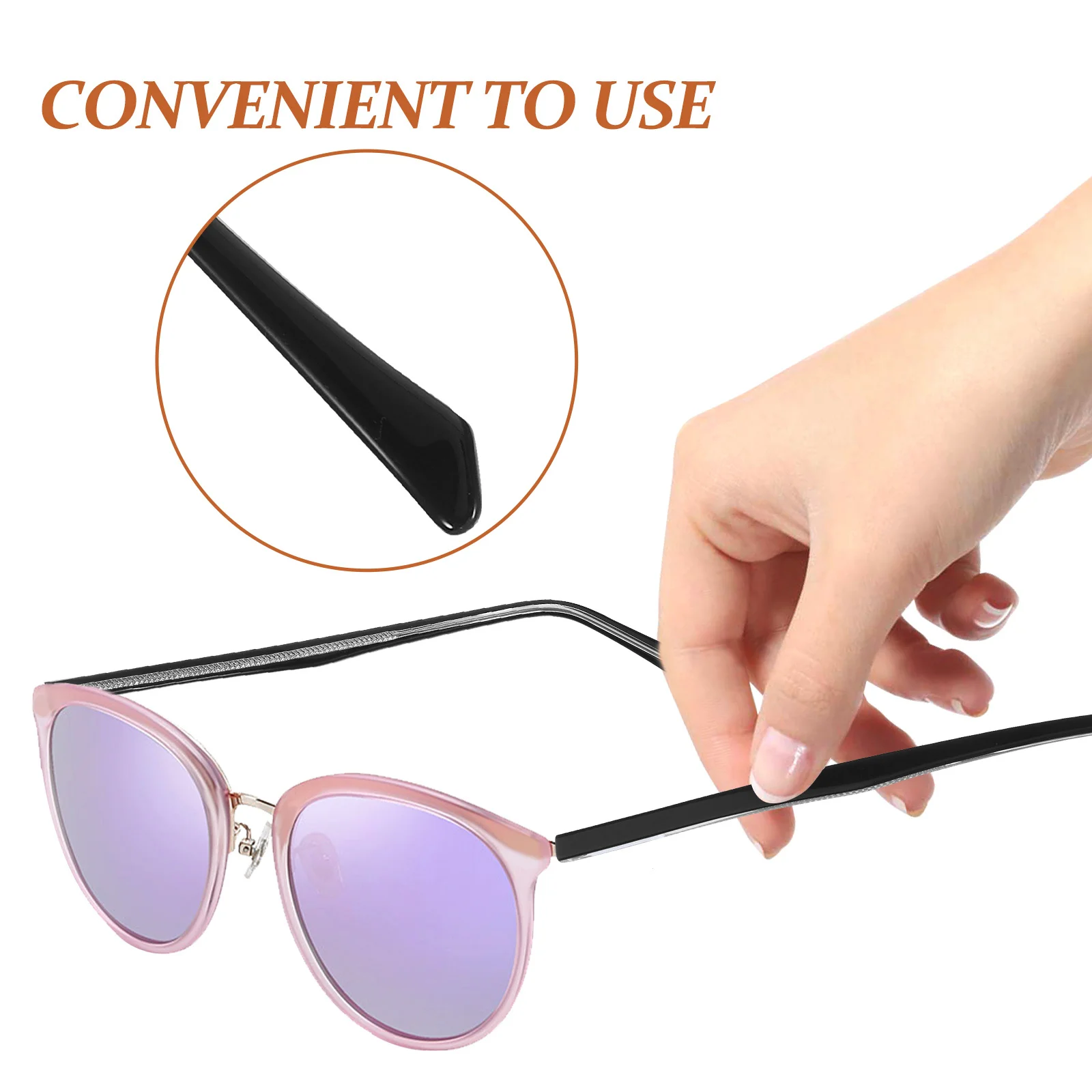 1Pair Replacement Eyeglasses Temples Metal Arm Legs Smooth Finish Secure Fit No Pressure Comfortable Daily Wear Accessories