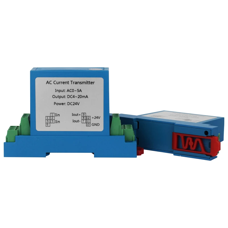 ZA-K13 التيار المتناوب/تيار مستمر 0-10A محول الارسال الحالي 4-20mA 5 فولت 10 فولت الناتج DC24V التناظرية الناتج إمدادات الطاقة 24 فولت الاستشعار الحالي
