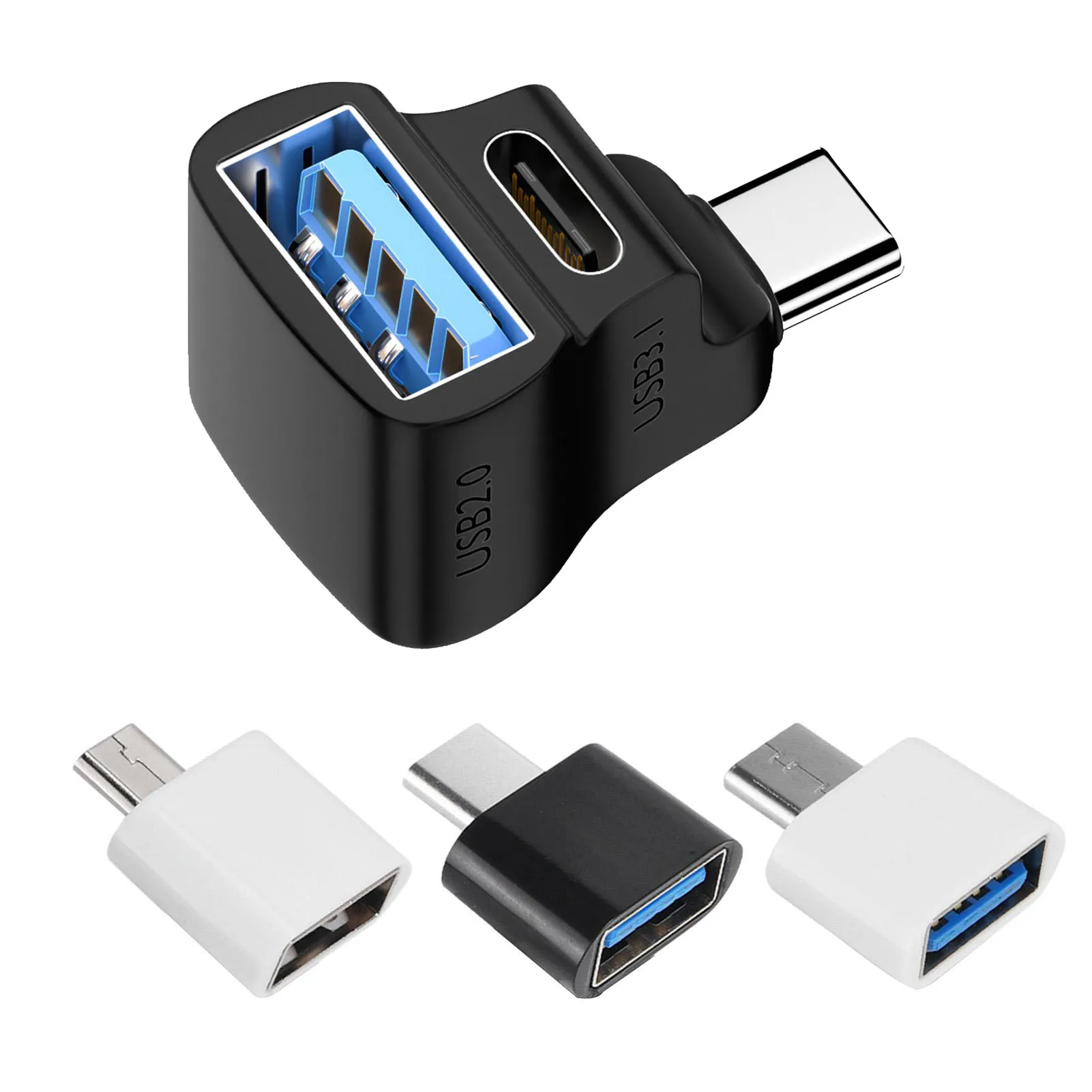 USB to Type C Adapter OTG Type C For Xiaomi Samsung Phone Laptop USB Male to USB Female Converter Digital Camera PC Adaptador