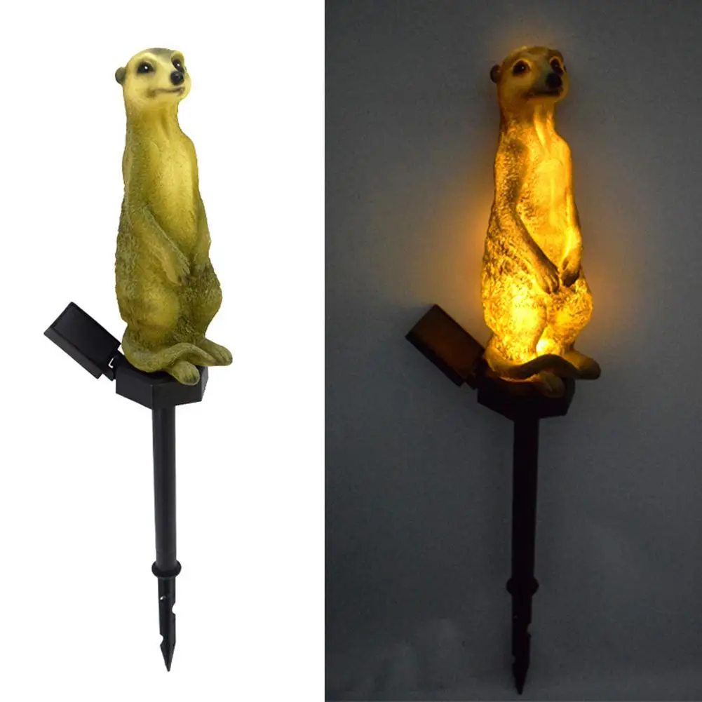 New Creative solar garden lamp Mongoose shaped outdoor waterproof beacon, courtyard garden landscape lamp, porch decoration