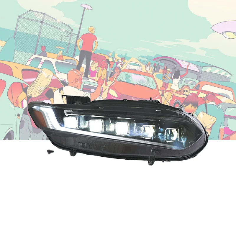 

For Honda Accord 10th 2018-2023 LED Headlight Assembly Car Accessories Auto Headlamp Star Racing Streamer