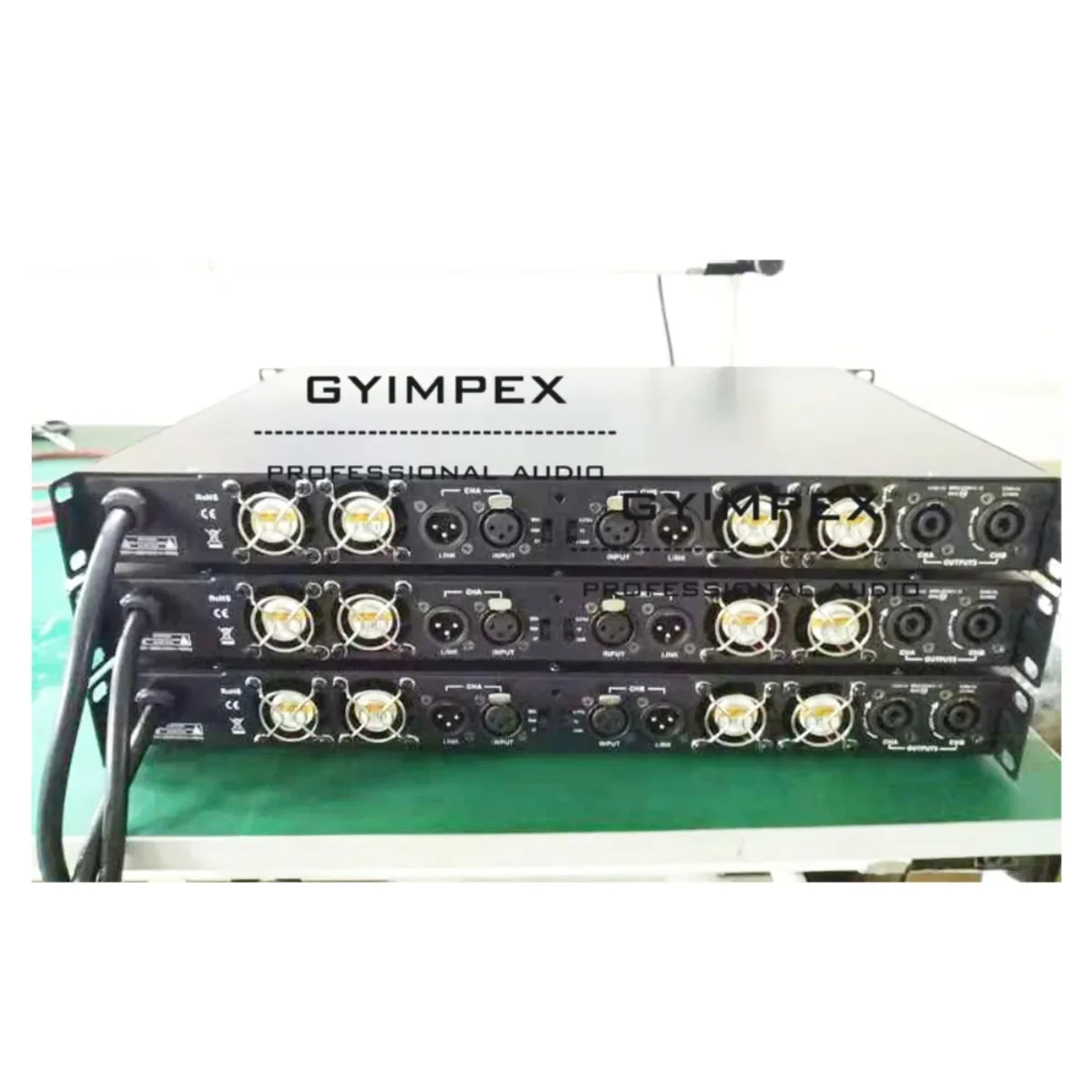 High Power Frequency Amplifier 1 U 2 Channel class d DJ Extreme Power Amplifier for Stereo Subwoofer Galliu.m nitride amplifier