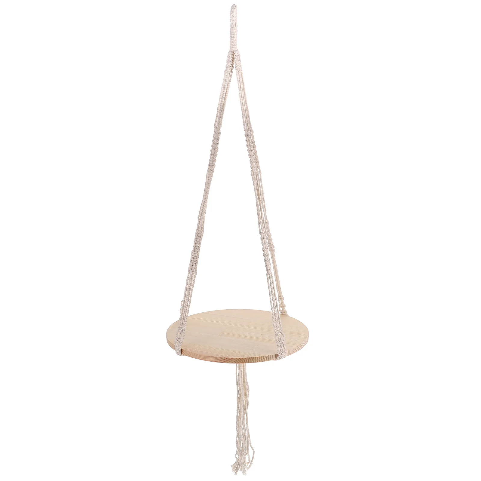 

Wooden Ring Woven Hanging Basket Plant Holder For Outdoor Balcony Decor Flowerpot Hanger Plant Display