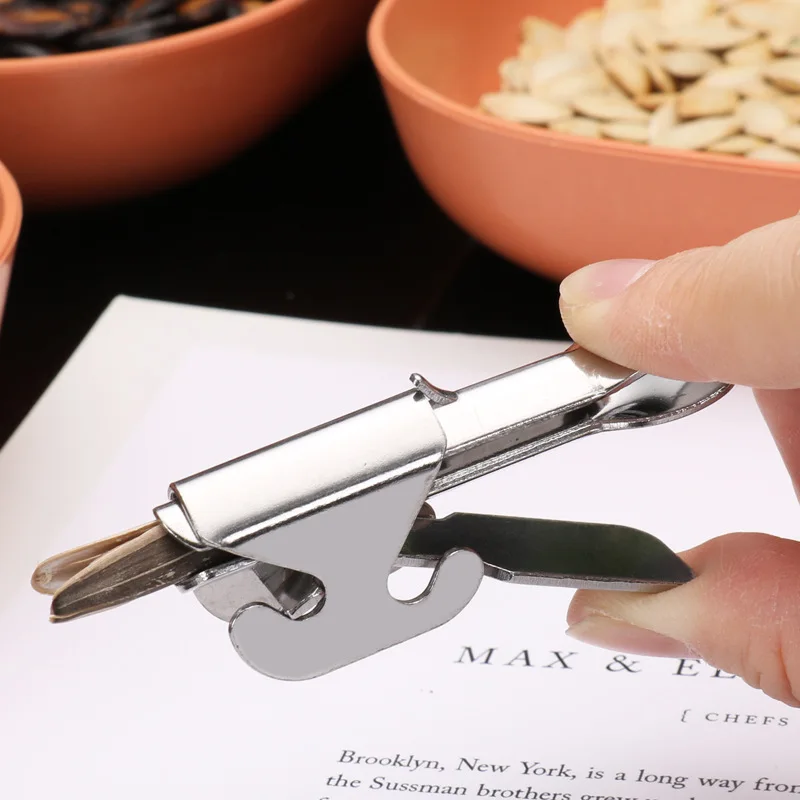 

Sheller Nuts Opener Melon Seed Plier Clamp Pistachio Opener Sunflower Seeds Peeler Walnut Pine Cracker Kitchen Tools