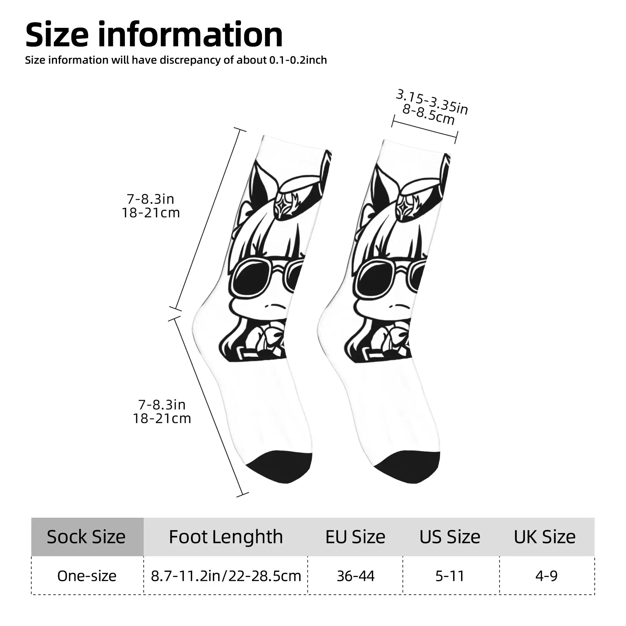 Uma Musume Socks جوارب عصرية للرجال جوارب رياضية خارجية ناعمة للخريف مطبوعة جوارب غير قابلة للانزلاق #5