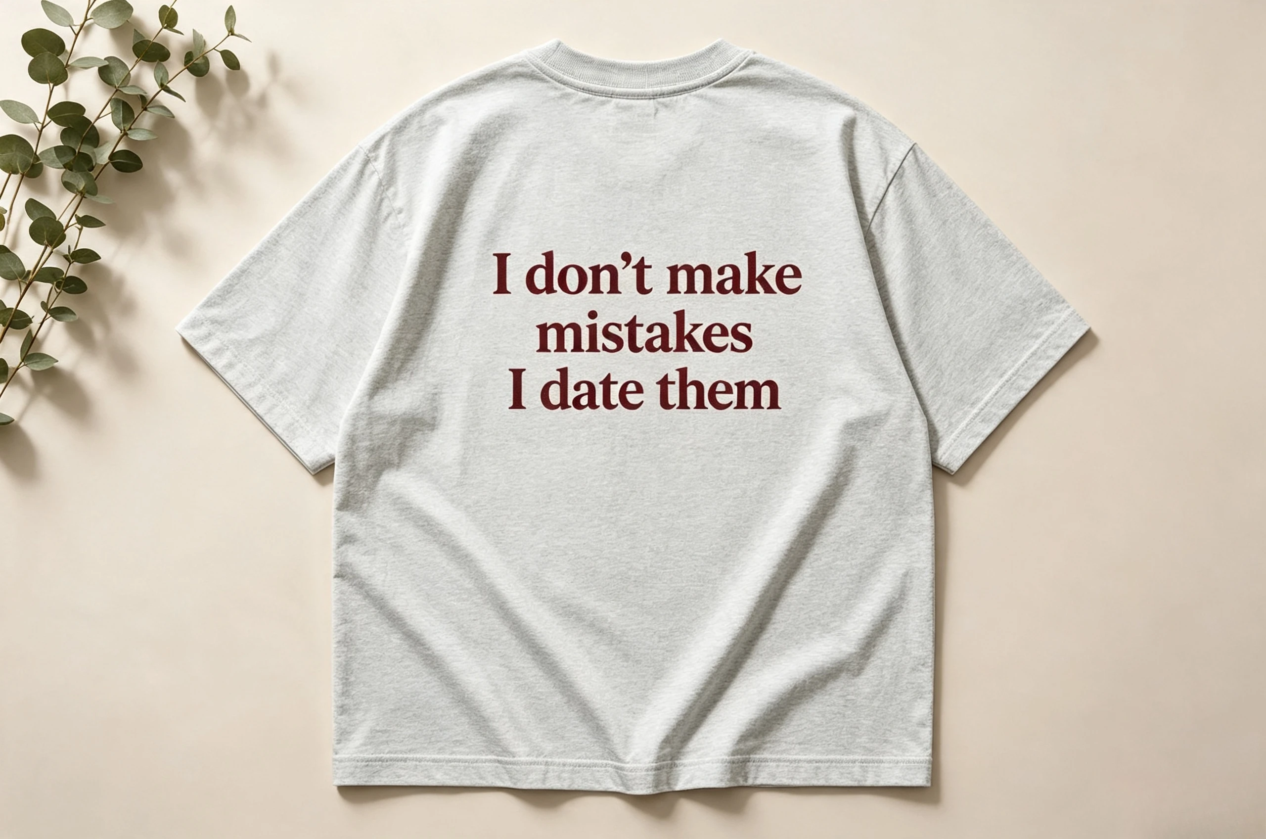 Hochwertiges T-Shirt, modischer Trend, lässig, bequem, Retro-Stil, „I Don't Make Mistakes I Date Them“-T-Shirt | Lustiges sarkastisches T-Shirt – Detail 9