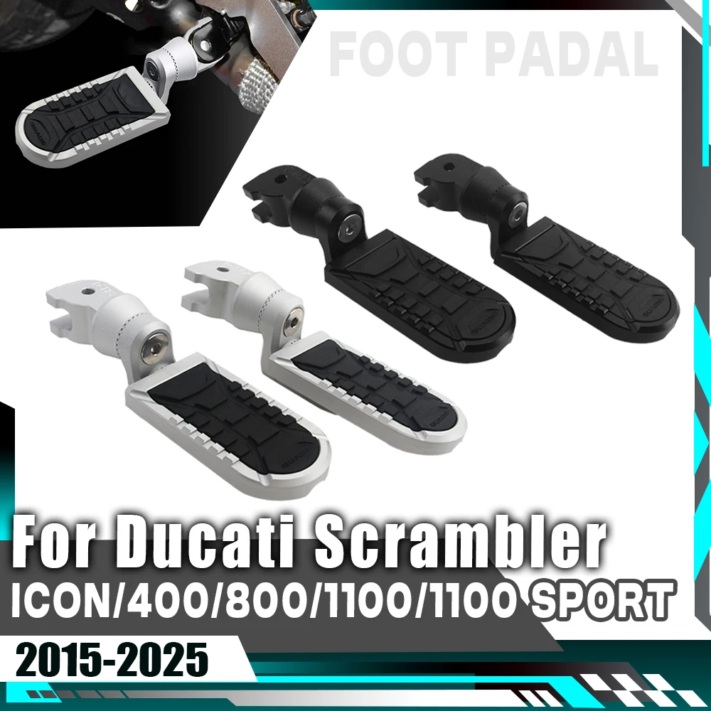 

Motorcycle Rotatable Footpegs Driver Foot Pegs Rests For Ducati Scrambler 800 400 Icon 14-25 Full Throttle 1100 Pro Sport 2024